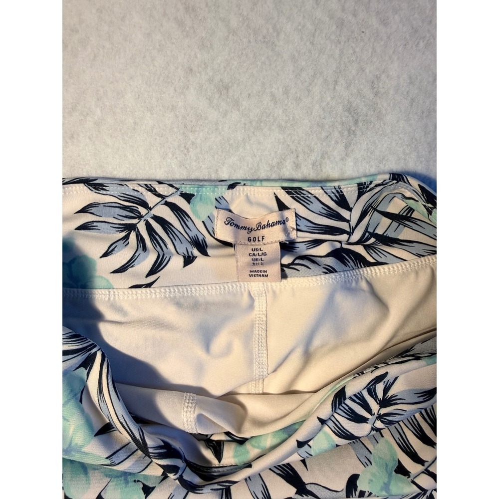 Tommy Bahama Golf Skort Womens Large Tropical Palm Floral Blue Teal Athletic Ski - Picture 4 of 6